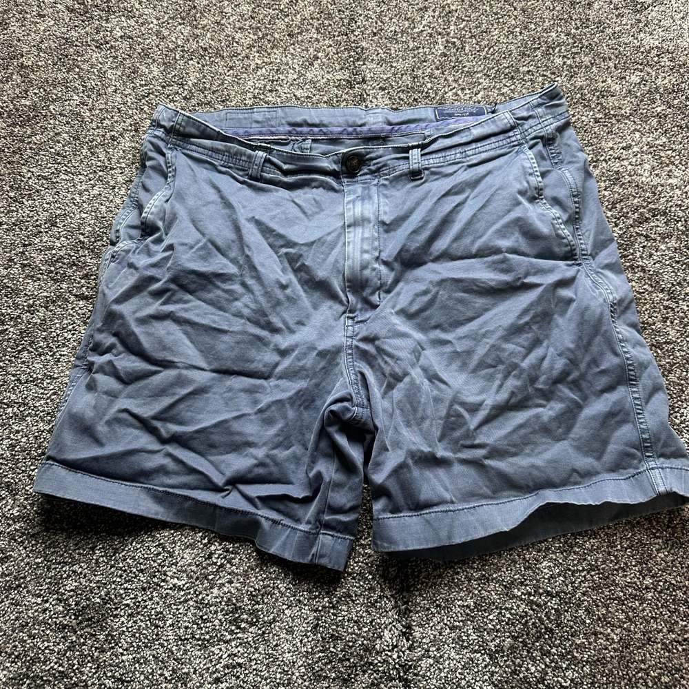 Vineyard Vines Shorts Mens 35 Blue Chino Cotton Spandex Stretch 7 In Casual